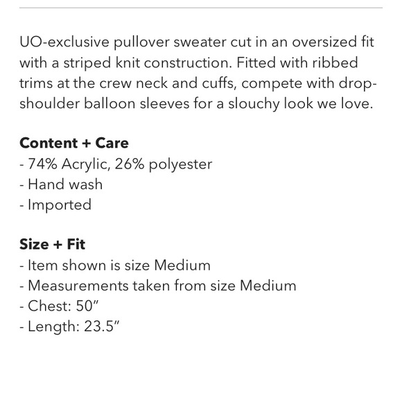 ☁️ UO Blythe Striped Pullover - Picture 5 of 6